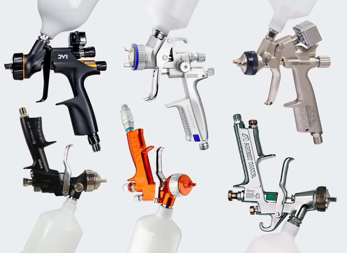 3M, DeVilbiss, Iwata, SATA, Sagola Spray Gun distribution. Spray Guns Direct